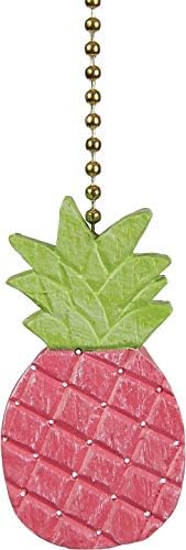 Clementine Дизајни Убава во Розово Ананас Тавански Вентилатор, Светло Димензионални се Повлече