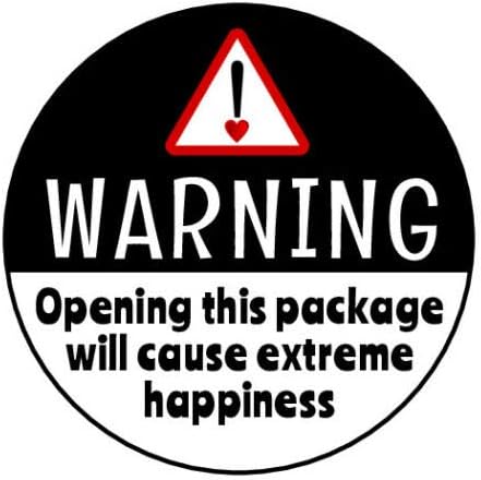 30 Благодарам Предупредување Екстремна Среќа Labels Круг Налепници Плик Печати 1.5 Круг (30)