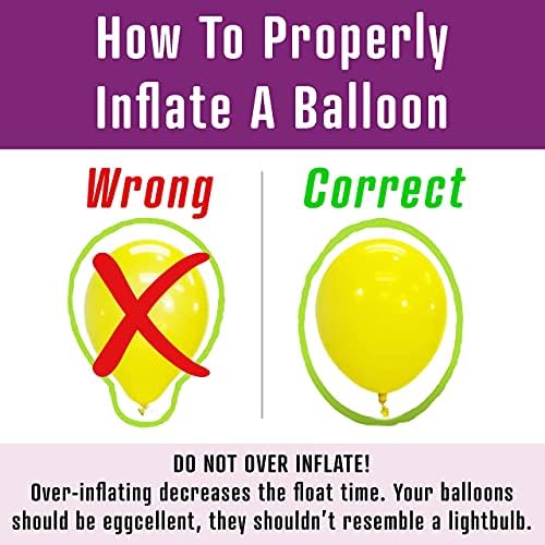 Хелиум Резервоарот со 50 Балони и Бела Панделка + 12 Злато Балон Тегови + Плус Балон Врзување Алатка