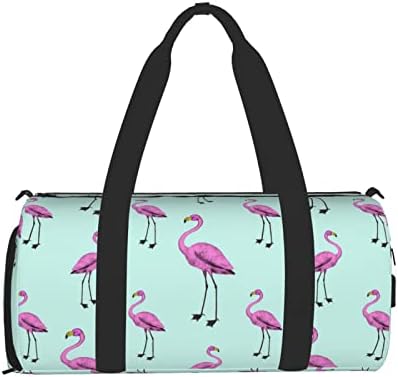 Тропски Фламинго Отпорни Duffel Торба Салата Торба Weekender Патна Торба За Салата Плажа