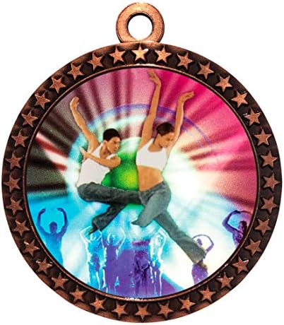 Експрес Медали 1 до 50 Пакети Модерен Танц Бронзен Медал Трофеј Наградата со Вратот Лента STDD212-MY465