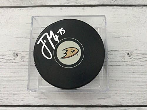 Jaycob Megna Потпишан Autographed Anaheim Патки Хокеј дух пакостник a - Autographed NHL Пакови